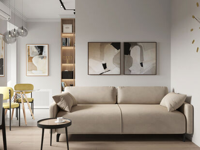 Фото № 4: Дизайн-проект квартиры-студии 31.34  м² Скандинавский стиль для ЖК Ривер Парк