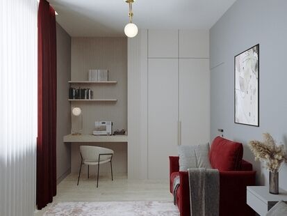 Фото № 1: Дизайн-проект дома/коттеджа 106.52  м² Современный стиль для частного дома в д. какузево