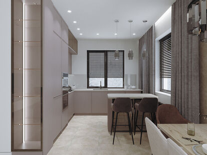 Фото № 5: Дизайн-проект дома/коттеджа 106.52  м² Современный стиль для частного дома в д. какузево