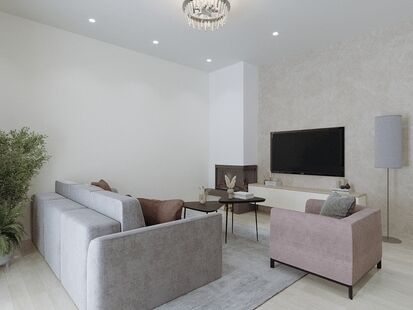 Фото № 4: Дизайн-проект дома/коттеджа 106.52  м² Современный стиль для частного дома в д. какузево