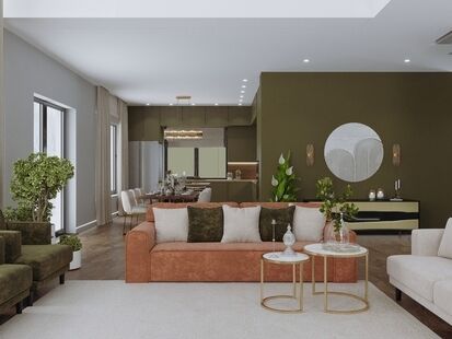 Фото № 1: Дизайн-проект дома/коттеджа 92.2  м² Стиль Эклектика для этажа частного дома в кп новые земли