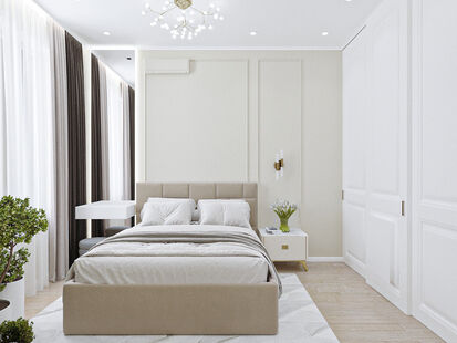 Фото № 3: Дизайн-проект двухкомнатной квартиры 40.01  м² стиль Модернизм для ЖК Тренд