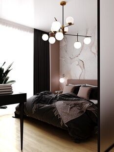 Фото № 6: Дизайн-проект трехкомнатной квартиры 59.8  м² стиль Модернизм для ЖК Шереметьевский