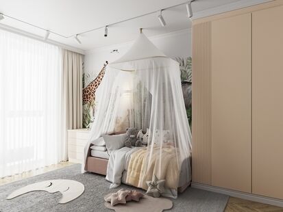 Фото № 4: Дизайн-проект четырехкомнатной квартиры 119.18  м² Стиль Арт-деко для ЖК Хорошевский