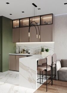 Фото № 1: Дизайн-проект двухкомнатной квартиры 32.13  м² Стиль Минимализм для ЖК Селигер Сити