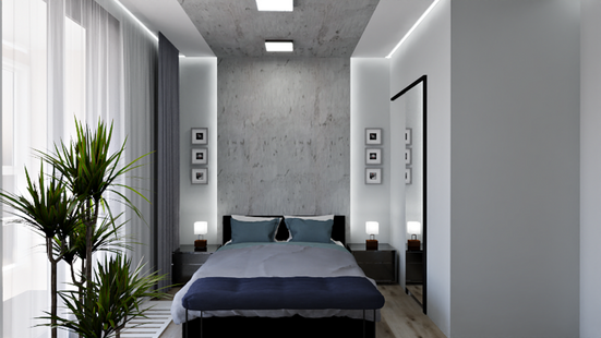 Фото № 5: Дизайн-проект двухкомнатной квартиры 60.35  м² Современный стиль для ЖК Усадьба на Ланском