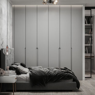 Фото № 3: Дизайн-проект однокомнатной квартиры 32.02  м² Современный стиль для ЖК Московский