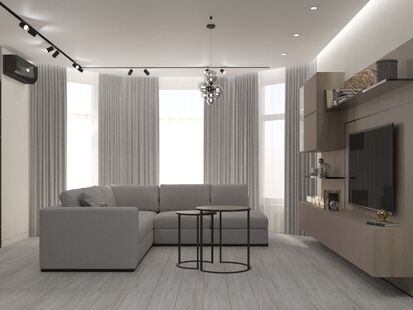 Фото № 2: Дизайн-проект дома/коттеджа 102.1  м² Современный стиль для частного дома в г. саранск