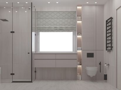 Фото № 5: Дизайн-проект дома/коттеджа 102.1  м² Современный стиль для частного дома в г. саранск