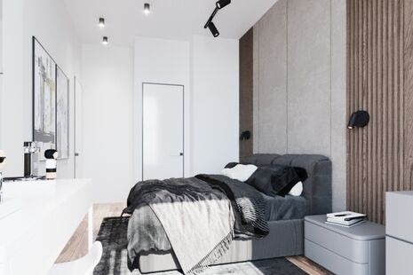 Фото № 6: Дизайн-проект дома/коттеджа 55.9  м² стиль Модернизм для дома в ЖК Императорские Мытищи