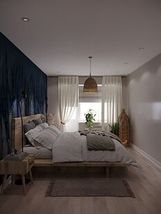 Фото № 4: Дизайн-проект четырехкомнатной квартиры 102.0  м² Стиль Эклектика для ЖК в Краснодарском крае