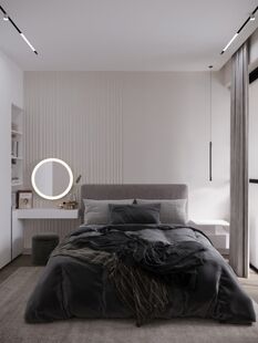 Фото № 4: Дизайн-проект трехкомнатной квартиры 76.51  м² Современный стиль для ЖК Румянцево Парк