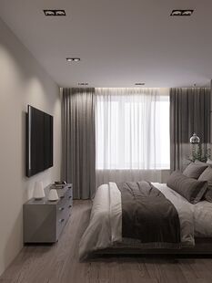 Фото № 3: Дизайн-проект двухкомнатной квартиры 61.75  м² стиль Модернизм для ЖК Новое Павлино