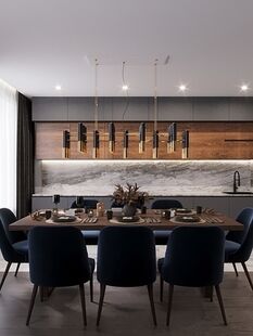 Фото № 4: Дизайн-проект двухкомнатной квартиры 61.75  м² стиль Модернизм для ЖК Новое Павлино