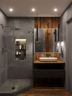 Фото № 2: Дизайн-проект двухкомнатной квартиры 61.75  м² стиль Модернизм для ЖК Новое Павлино