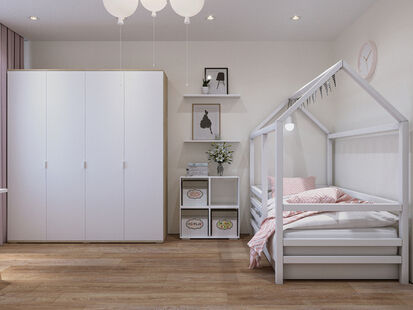 Фото № 6: Дизайн-проект двухкомнатной квартиры 45.77  м² Современный стиль для ЖК в г. Петропавловск-Камчатский