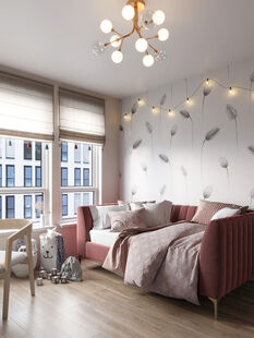 Фото № 4: Дизайн-проект четырехкомнатной квартиры 111.51  м² Стиль Контемпорари для ЖК Саларьево Парк