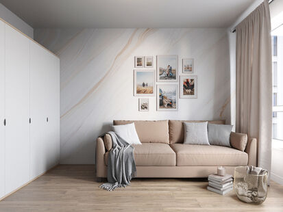 Фото № 3: Дизайн-проект четырехкомнатной квартиры 111.51  м² Стиль Контемпорари для ЖК Саларьево Парк