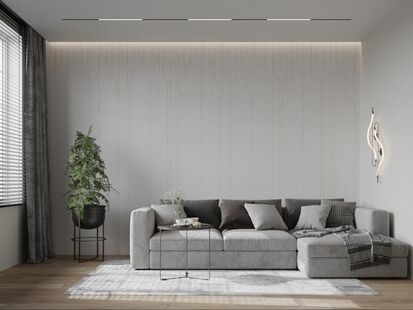 Фото № 6: Дизайн-проект четырехкомнатной квартиры 109.53  м² стиль Модернизм для ЖК Бартон