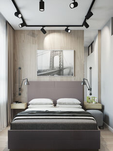 Фото № 1: Дизайн-проект однокомнатной квартиры 30.39  м² Стиль Лофт для ЖК Домашний