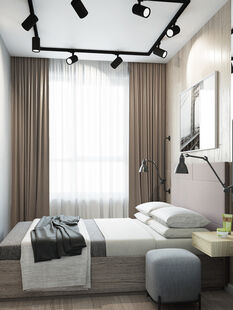 Фото № 2: Дизайн-проект однокомнатной квартиры 30.39  м² Стиль Лофт для ЖК Домашний