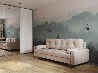 Фото № 1: Дизайн-проект однокомнатной квартиры 38.09  м² Стиль Минимализм для ЖК Альфа