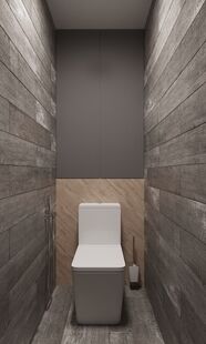 Фото № 5: Дизайн-проект однокомнатной квартиры 38.09  м² Стиль Минимализм для ЖК Альфа