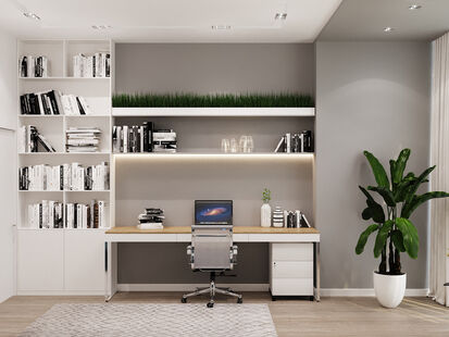 Фото № 6: Дизайн-проект трехкомнатной квартиры 72.81  м² Стиль Современный для ЖК ЗИЛ АРТ