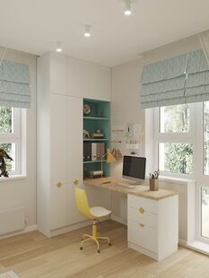 Фото № 2: Дизайн-проект пятикомнатной квартиры 130.91  м² Современный стиль для ЖК Серебряные росы