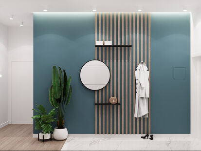 Фото № 5: Дизайн-проект трехкомнатной квартиры 72.81  м² Стиль Современный для ЖК ЗИЛ АРТ