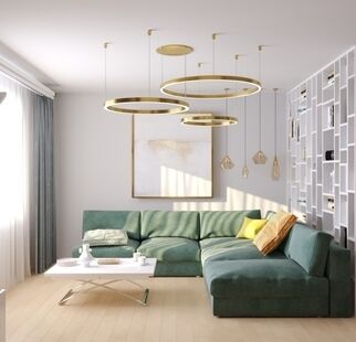 Фото № 1: Дизайн-проект квартиры-студии 31.25  м² Стиль Модернизм для ЖК Московский