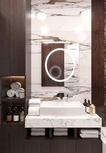 Фото № 4: Дизайн-проект квартиры-студии 31.25  м² Стиль Модернизм для ЖК Московский