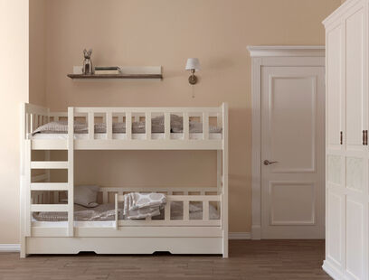 Фото № 5: Дизайн-проект трехкомнатной квартиры 73.91  м² Стиль Американская классика для ЖК Московский