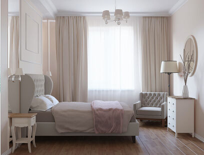 Фото № 2: Дизайн-проект трехкомнатной квартиры 73.91  м² Стиль Американская классика для ЖК Московский