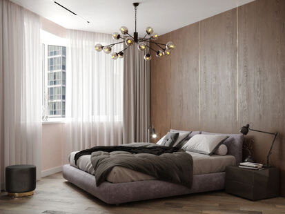 Фото № 1: Дизайн-проект четырехкомнатной квартиры 103.0  м² Стиль Эклектика для ЖК Московский