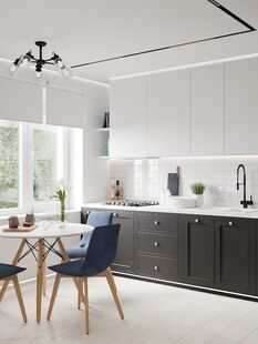 Фото № 3: Дизайн-проект двухкомнатной квартиры 38.32  м² Стиль Минимализм для ЖК Московский