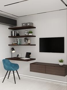 Фото № 5: Дизайн-проект двухкомнатной квартиры 38.32  м² Стиль Минимализм для ЖК Московский