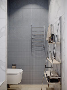 Фото № 4: Дизайн-проект однокомнатной квартиры 46.03  м² Стиль Контемпорари для ЖК Московский