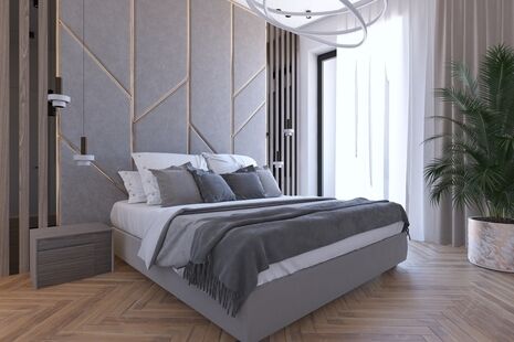 Фото № 2: Дизайн-проект двухкомнатной квартиры 72.21  м² Стиль Модернизм для ЖК Vavilove