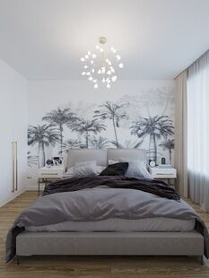 Фото № 2: Дизайн-проект двухкомнатной квартиры 51.4  м² стиль Модернизм для ЖК Столичные поляны