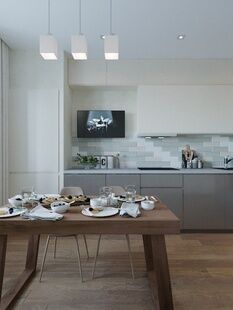 Фото № 1: Дизайн-проект двухкомнатной квартиры 55.54  м² Современный стиль для ЖК в г. Вологда