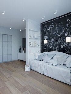 Фото № 6: Дизайн-проект двухкомнатной квартиры 55.54  м² Современный стиль для ЖК в г. Вологда