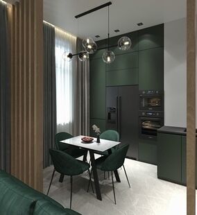 Фото № 4: Дизайн-проект трехкомнатной квартиры 85.97  м² Современный стиль для ЖК Рассказово