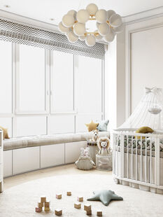 Фото № 3: Дизайн-проект трехкомнатной квартиры 86.28  м² Стиль Американская классика для ЖК Маяк