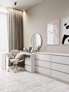 Фото № 2: Дизайн-проект четырехкомнатной квартиры 121.14  м² стиль Модернизм для ЖК Хорошевский