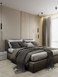 Фото № 5: Дизайн-проект четырехкомнатной квартиры 121.14  м² стиль Модернизм для ЖК Хорошевский