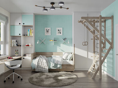 Фото № 3: Дизайн-проект двухкомнатной квартиры 76.66  м² Современный стиль для ЖК Тополя