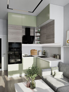 Фото № 5: Дизайн-проект двухкомнатной квартиры 76.66  м² Современный стиль для ЖК Тополя