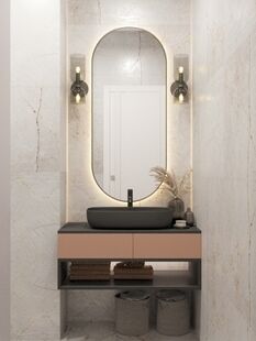 Фото № 3: Дизайн-проект трехкомнатной квартиры 74.8  м² Современный стиль для ЖК Серебряные росы