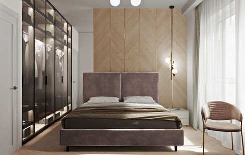 Фото № 2: Дизайн-проект трехкомнатной квартиры 72.5  м² стиль Модернизм для ЖК Академика Павлова